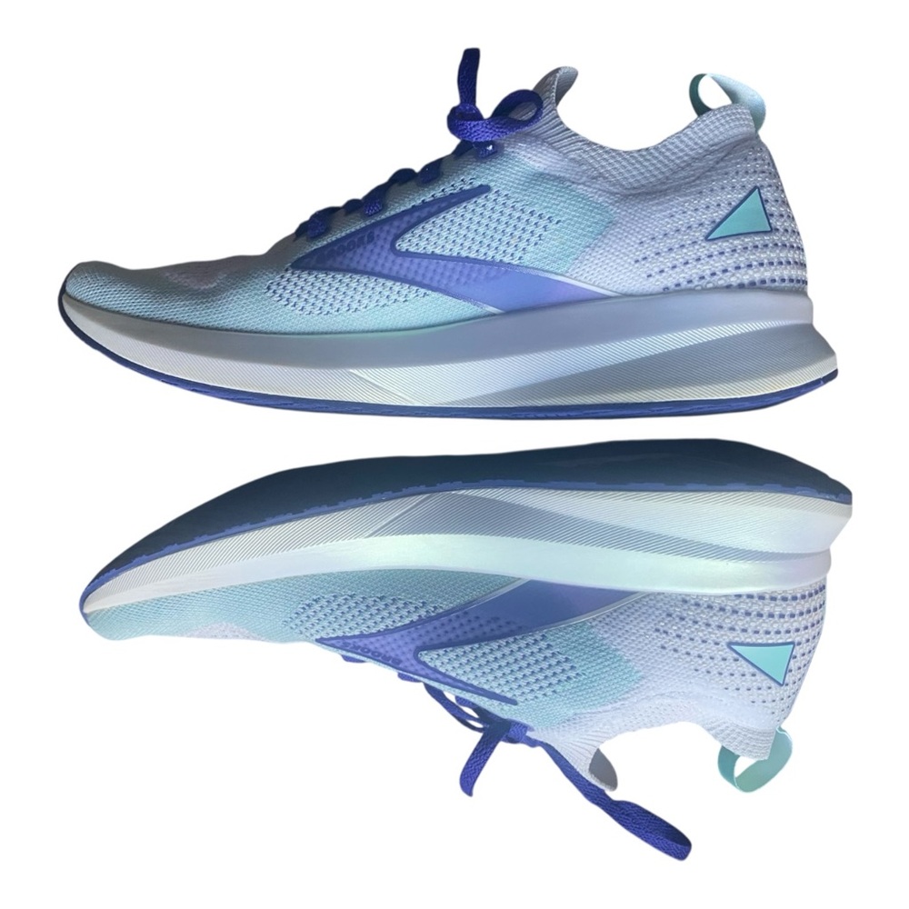 Brooks Women’s White and Blue Athletic Shoes with Breathable Mesh Size: 10.5 - Picture 8 of 12